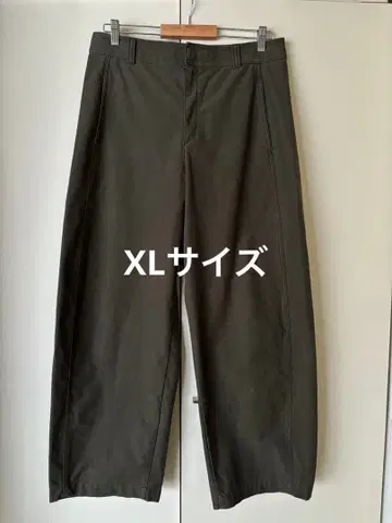 유니클로 저지 배럴 레그 팬츠 XL 올리브