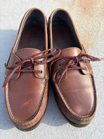 REGAL 데크 슈즈 다크 브라운