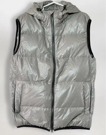 GLOBAL WORK 다운 베스트 XL 후드 부착 경량 방한 가을/겨울