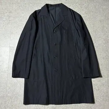 Y's for men 얇은 소재 울 개버딘 블랙 하프 코트 셔츠 자켓