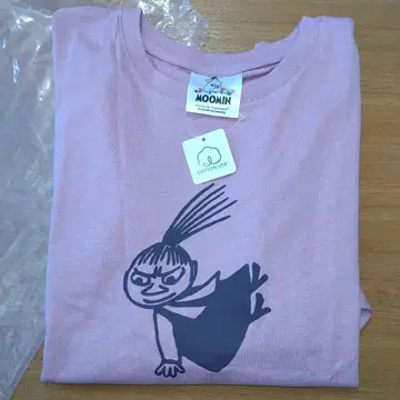 무민 라벤더색 롱 티셔츠 M 사이즈