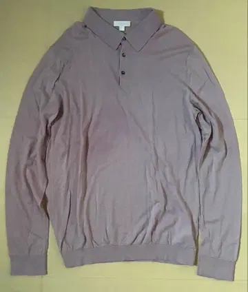 COS 연보라 피케 셔츠 긴팔