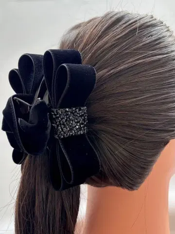 벨로아 리본 클립 비쥬 리본 클립 목마 벨벳 리본 바나나 클립