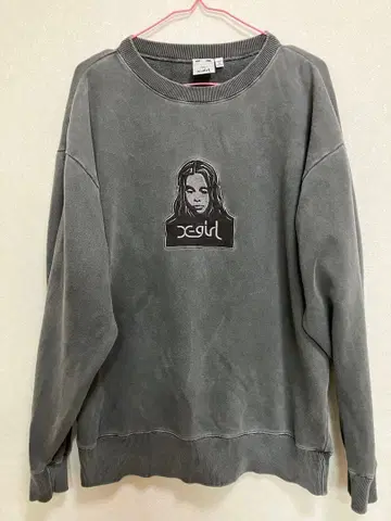 x-girl 그레이 맨투맨 M 엑스걸