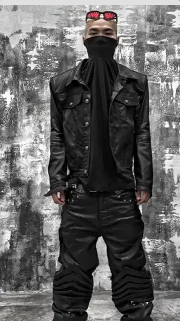 uniz 코팅 데님 자켓