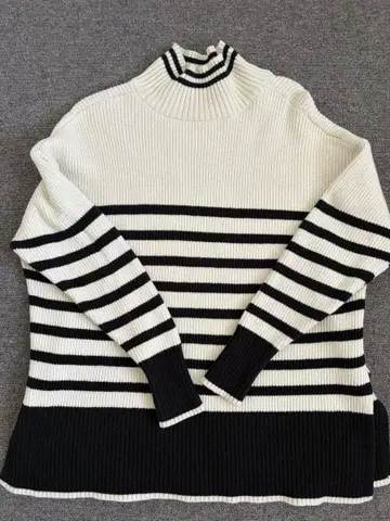 그린 라벨 릴랙싱 코튼 하이넥 니트