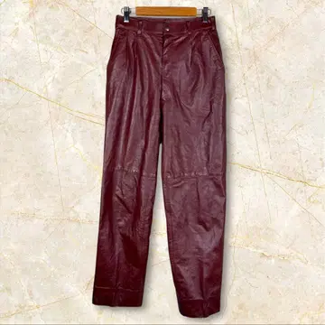 가죽 팬츠 버건디 하의 일본제
