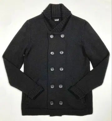 새상품급 [ three dots ] 미들 게이지 더블 니트 자켓 L