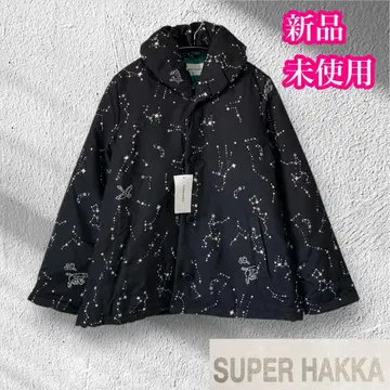 슈퍼 하카 미사용 새상품 충전솜 자켓 블랙 별 정가 23100엔