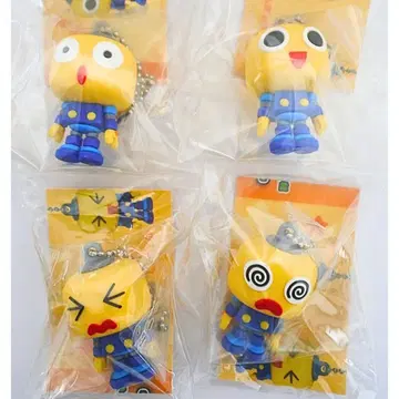 트론에 코분 러버 마스코트 키링 4개 세트 록맨