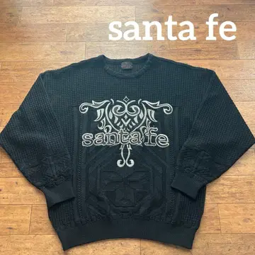 구제 의류 santafe 산타페 크레이지 니트 스웨터 2XL 자수 로고