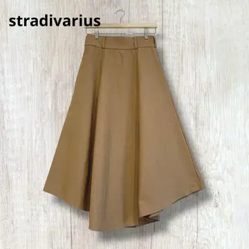 [ 스트라디바리우스 ] 라운드 롱 플레어 스커트 베이지 M