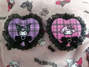 새상품 택 없음 산리오 미니 파우치 마이멜로디 쿠로미