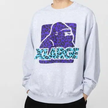 XLARGE 엑스라지 라지 트레이닝복 레오파드 무늬 그레이