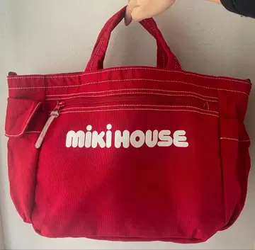 미키하우스 마더백 숄더 2way 토트 레트로 일본제 빨간색