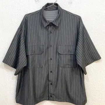 위템프트 WETTEMPT 던거리 스트라이프 드로 코드 셔츠 [ M ]