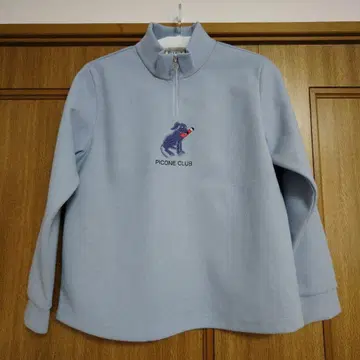 새상품 PICONE CLUB 스카이블루 하이넥 풀오버