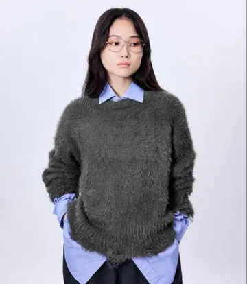 M TO R shaggy damage knit