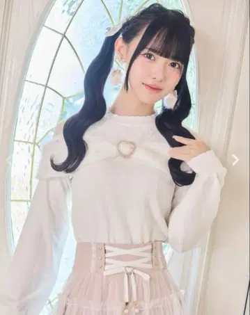 [ 새상품 ] 로지타 리본 디자인 니트탑 핑크