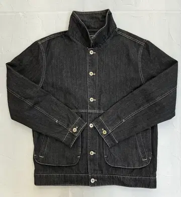 H125 karaku 카라쿠 데님 자켓 블랙 MELELAM