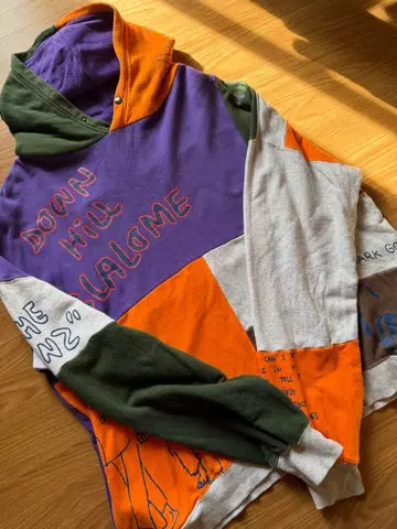 마크곤잘레스 Mark Gonzales 빅 후드티 멀티 컬러