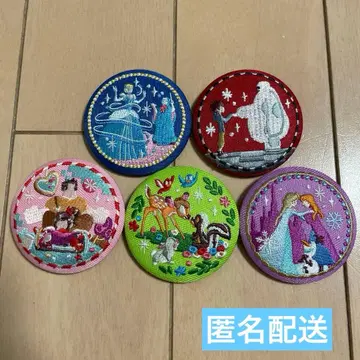 디즈니 Disney Characters 자수 캔뱃지2 5종 세트