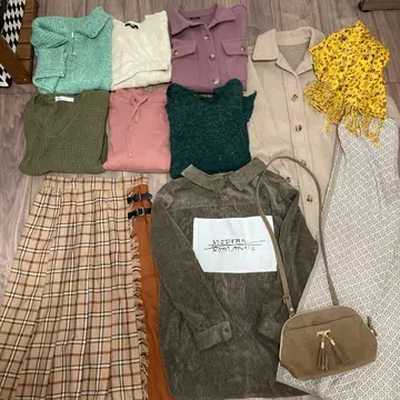 여성용 겨울 의류 묶음 판매