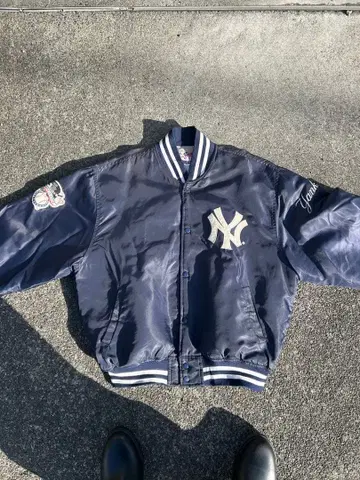 90s 뉴욕 양키스 바시티 자켓