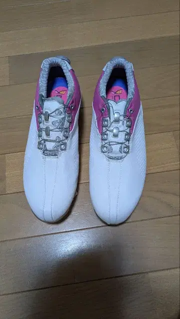 풋조이 D. N. A. 골프화 여성용 화이트 핑크