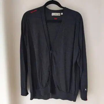 ANYA HINDMARCH 다크 그레이 가디건 XL 유니클로