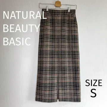 체크 롱 타이트 스커트 / 내추럴 뷰티 베이직