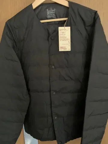 무인양품 남성용 노카라 자켓 블랙 L