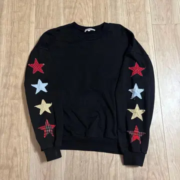 FRAPBOIS 별 패턴 블랙 맨투맨