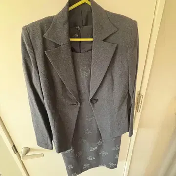 포멀 원피스 자켓 세트 입학식 졸업식 세레모니 그레이