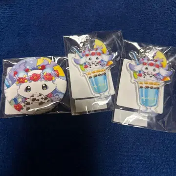 니지산지 아야카키 룬룬 DMM 스크래치 아크릴 키링 캔뱃지