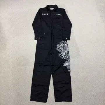 카라쿠리타마시 잉어 자수 오버롤