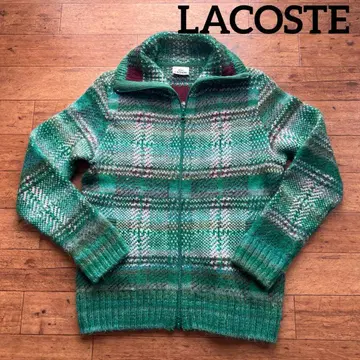 LACOSTE 체크 무늬 니트 스웨터 42