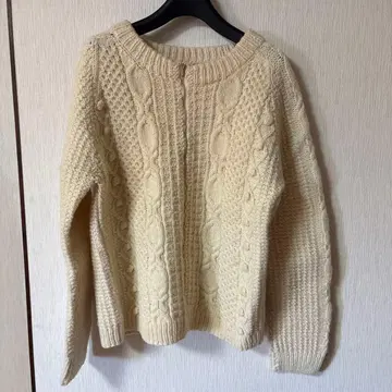 60s 피셔맨 니트 아란 스웨터