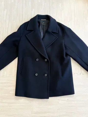 [ 새상품급 ] 23구 피코트 소프트 멜톤 오버사이즈 네이비 40