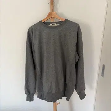 AURALEE 그레이 크루넥 맨투맨