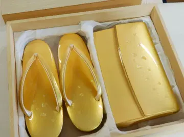 하트 나전칠기 조리 및 백 세트 골드 컬러