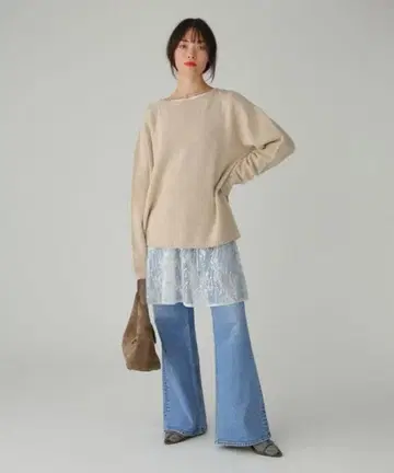 미사용 새상품 BABYLONE 레이스 튜닉