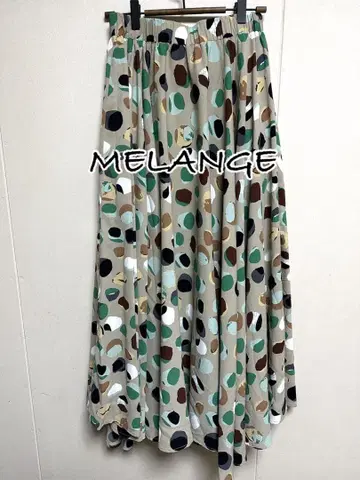 MELANGE 멜란지 멜랑제 도트 롱 원피스