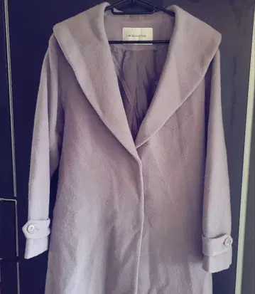 NATURAL BEAUTY BASIC 연보라 롱 코트