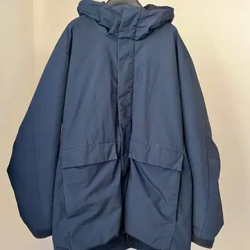 유니클로 하이브리드 다운 파카 남성용 L 네이비