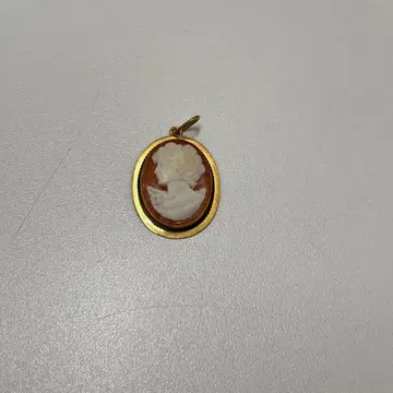 K14 585 카메오 브로치 펜던트