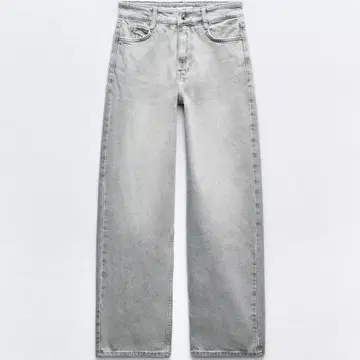 ZARA Z1975 스트레이트 앵클 컴포트 하이웨스트 데님 팬츠