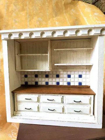 미니어처 선반 주방용품 타일 선반