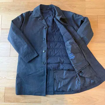 [다운 이너 포함] BEAMS 스텐카라 코트 그레이