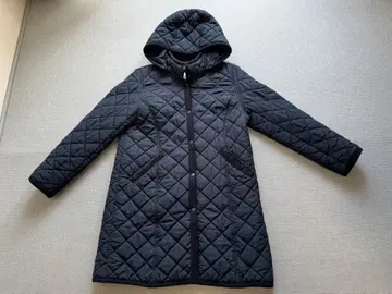 BEAMS HEART 퀼팅 코트 네이비